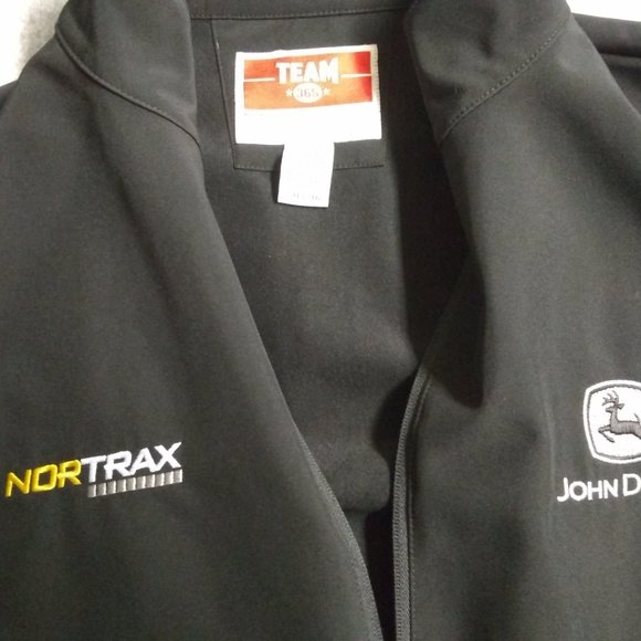 2xl men's heavy equipment embroidered polyester shell jacket. water resistant - Picture 3 of 5